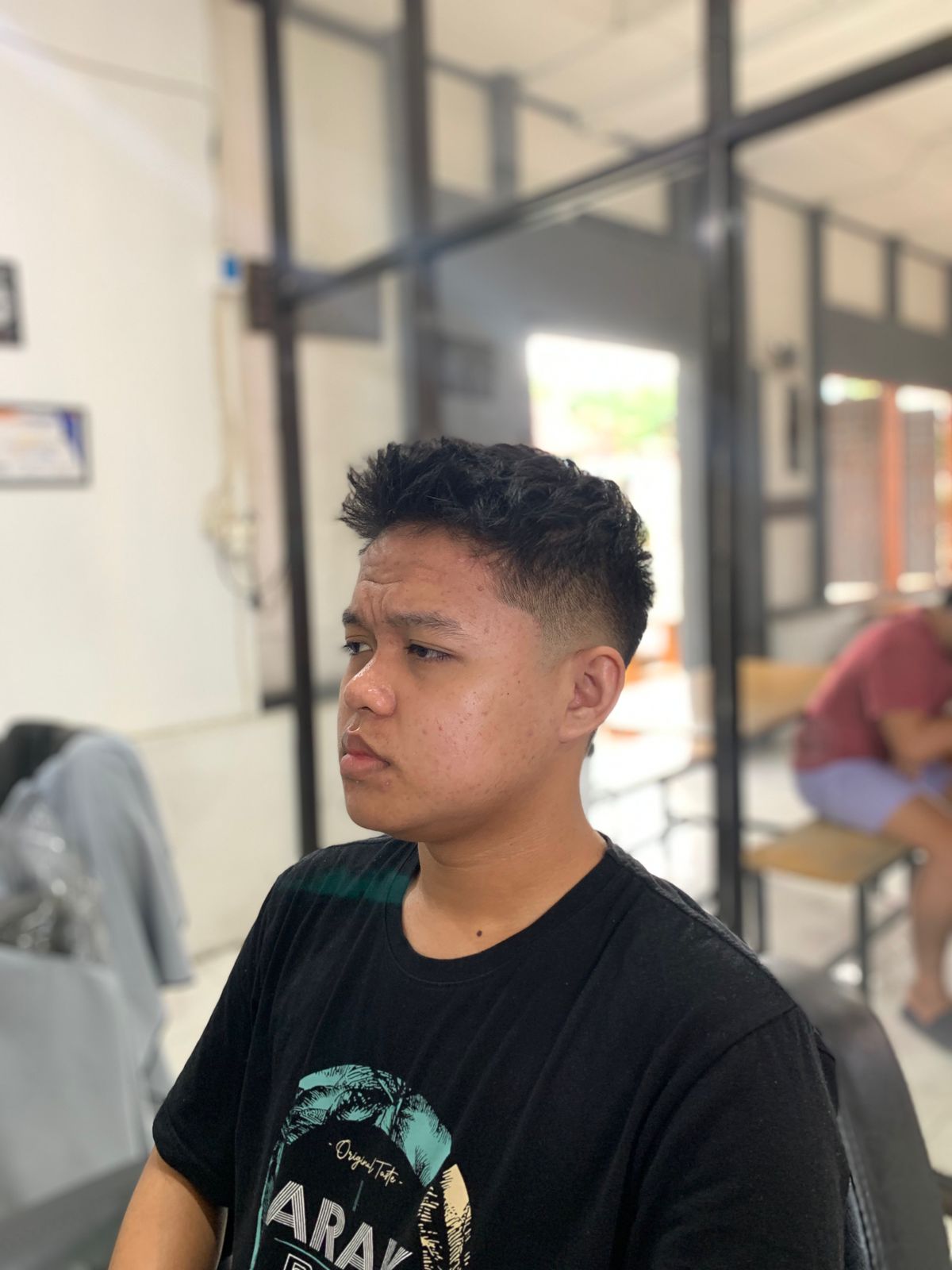 Contoh hasil potongan rambut d